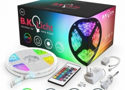 5m LED Band Streifen RGB Stripe Licht-Leiste 5050 SMD Lichtschlauch +Farbwechsel für 14,99€ inkl. Versand!