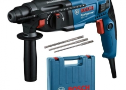 Bosch SDS-Plus Bohrhammer GBH 2-21 Professional + 3 tlg. Bohrersatz und Koffer für 89,95€ inkl. Versand!