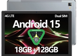 2025 Neu Tablet Android 15 18GB RAM+128GB 8000mAh 10.1 Zoll 4G LTE 2SIM WlFl GPS für 99,99€ inkl. Versand!