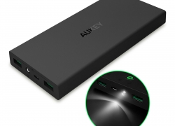 AUKEY® Powerbank 16000mAh Ladegerät Externer Zusatz-Akku 2 USB LED Charger für 14,99€ inkl. Versand!