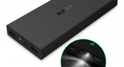 AUKEY® Powerbank 16000mAh Ladegerät Externer Zusatz-Akku 2 USB LED Charger für 14,99€ inkl. Versand!