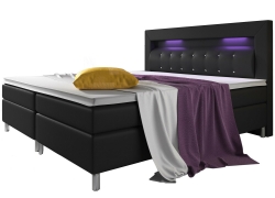 ArtLife Boxspringbett Bett Kunstleder Topper Federkern LED 140/180 x 200 cm ab 569,95€ inkl. Versand!