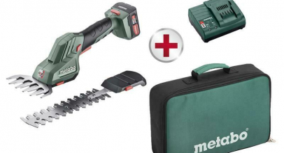 Metabo Akku Grasschere Strauchschere PowerMaxx SGS 12V Q + 2,0 Ah Akku Ladegerät für 79,95€ inkl. Versand!