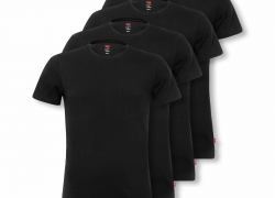 4er Pack Levi’s Herren Shirts kurzarm Crew Neck V-Neck Stretch für 36,99€ inkl. Versand!
