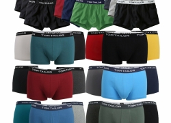 3er Pack Tom Tailor Herren Pants Boxer Shorts Hipster Slips für 22,95€ inkl. Versand