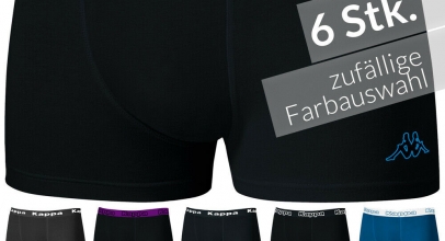 Kappa Herren Boxershorts 6er Set für 16,95€ inkl. Versand!