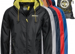 Geographical Norway Herren Regenjacke Windbreaker mit Tasche für 24,90€ inkl. Versand!