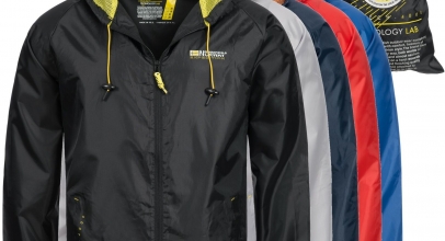 Geographical Norway Herren Regenjacke Windbreaker mit Tasche für 24,90€ inkl. Versand!