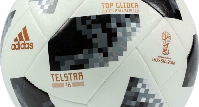 Adidas Fußball TOP GLIDER Match Ball Replica TELSTAR 18 Gr. 5 WM 2018 Russland für 9,99€ inkl. Versand