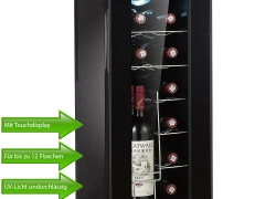 WOLKENSTEIN Wein-, Getränkekühlschrank 12 Flaschen 34 Liter für 80,99€ inkl. Versand!