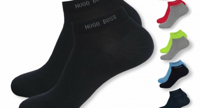 8 Paar HUGO BOSS Herren Sneaker Socken Füßlinge Business Socks für 37,99€ inkl. Versand!