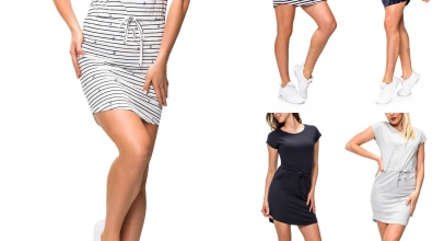 Only Damen Jerseykleid mit Print Shirtkleid für 16,99€ inkl. Versand