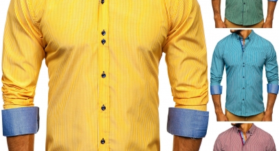 BOLF Herren Freizeithemd Langarmhemd klassisch Mix für 18,95€ inkl. Versand!