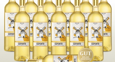 12 Fl. Cepunto Blanco, mediterraner Weißwein aus Spanien, trocken für 37,95€ inkl. Versand