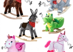 Schaukelpferd Plüsch Schaukeltier für je 34,95€ inkl. Versand!