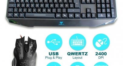 USB Gaming Tastatur Maus Set – QWERTZ Keyboard + Mouse für 14,99€ inkl. Versand!