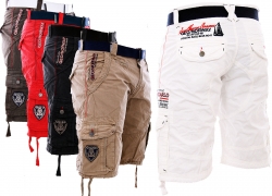 Geographical Norway Bermuda Cargo Shorts mit passendem Gürtel für 37,90€ inkl. Versand!