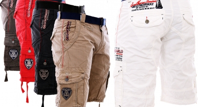 Geographical Norway Bermuda Cargo Shorts mit passendem Gürtel für 37,90€ inkl. Versand!