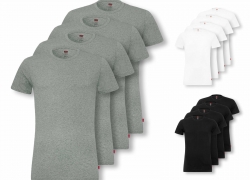 4er Pack Levi’s Herren Shirts kurzarm Crew Neck V-Neck T-Shirts Stretch Cotton für 36,99€ inkl. Versand!