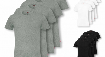 4er Pack Levi’s Herren Shirts kurzarm Crew Neck V-Neck T-Shirts Stretch Cotton für 36,99€ inkl. Versand!