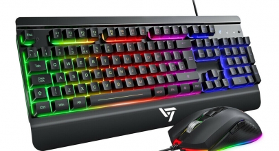 VictSing Gaming Tastatur und Maus Set LED beleuchtet Keyboard USB Deutsch QWERTZ für 11,89€ inkl. Versand!