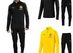 Puma BVB Borussia Dortmund Herren Trainingsanzug 1/4 Zip Top + Hose für 49,99€ inkl. Versand