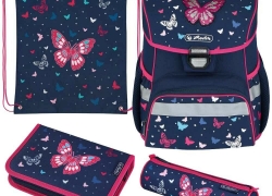 Herlitz 4-teiliges Schulranzen Set Loop Plus Butterfly für 62,05€ inkl. Versand!