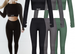 JELEX Amelia Damen Sport Fitness Langarm Top und Leggings für 8,99€ inkl. Versand!