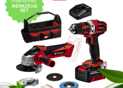 Einhell Werkzeugset KIT Power X-Change Akku Bohrschrauber und Winkelschleifer für 89,99€ inkl. Versand!