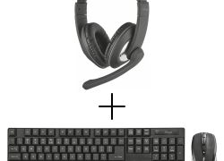 Trust Ximo Kabellos Tastatur-Maus Set DE QWERTZ mit Trust Reno Kopfhörer Headset für 17€ inkl. Versand!