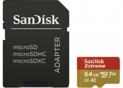 SANDISK Extreme Micro-SDXC Speicherkarte, 64 GB, 160 MB/s, UHS Class 3 für 10,-€ inkl. Versand!