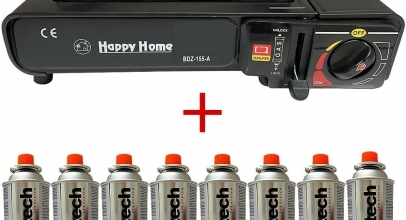 Campingkocher Set Gaskocher mit 8 Gaskartuschen je 227g für 34,11€ inkl. Versand!