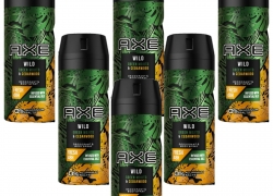 Deo Axe Wild 6 x 150ml Deospray Deodorant Bodyspray ohne Aluminium für 14,62€ inkl. Versand!