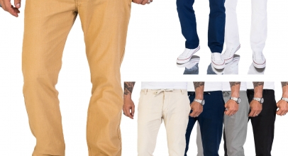 Rock Creek Herren Leinen-Optik Hose Regular Fit für 21,52€ inkl. Versand!