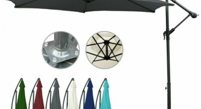 Sonnenschirm LED Solar Ampelschirm Ø300cm Ø350cm Alu ab 51,02€ inkl. Versand!