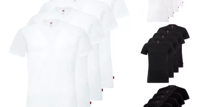 4er Pack Levi’s Herren T-Shirts kurzarm Crew Neck V-Neck Stretch Cotton für 37,99€ inkl. Versand!