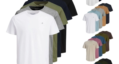 5er Pack JACK & JONES Herren Shirts T-Shirts Kurzarmshirts Tee SS Crew Neck für 44,99€ inkl. Versand!