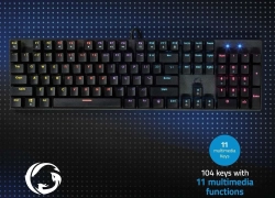 Mechanische Gaming Tastatur US-Layout Keyboard USB QWERTY LED Blue Switches für 9,99€ inkl. Versand!