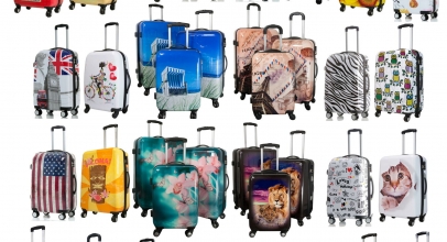 Reise Trolley Set Kofferset vier Größen mit Hartschale und Motiv ab 36,90€ inkl. Versand!