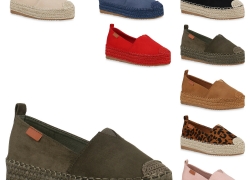 Damen Plateau Slipper Bast Espadrilles Slip On für 17,90€ inkl. Versand