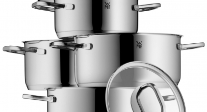 WMF Topfset 5tlg. Topf Glasdeckel Intension Induktion Edelstahl 18/10 für 99,99€ inkl. Versand!