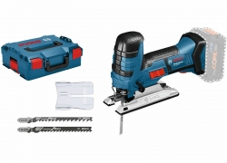 Bosch Akku-Stichsäge GST 18V-LI S Clic&Go Solo mit Zubehör-Set in L-Boxx für 149,-€ inkl. Versand!