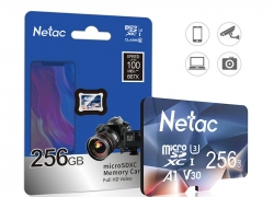 Netac 256GB microSD Karte Speicherkarte SDXC Class10 100MB/S für 18,89€ inkl. Versand!