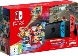 Nintendo Switch Neon + Mario Kart 8 Deluxe (Download-Code) – Bundle für 314,10€ inkl. Versand!