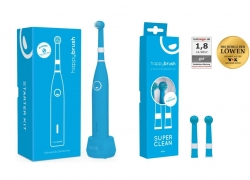 Happybrush Elektrische rotierende Akku Zahnbürste mit Aufsteckbürste Timer für 13,99€ inkl. Versand!
