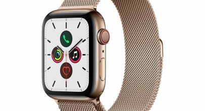 Apple Watch Series 5, GPS & Cellular, 44 mm, Edelstahl gold, Milanaise gold für 726,30€ inkl. Versand!
