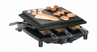 STEBA RC 4 plus deluxe Raclettegrill Natursteingrill Schwarz für 99,90€ inkl. Versand!