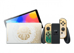Nintendo Switch OLED Zelda Tears of the Kingdom-Edition weiß-gold für 342,04€ inkl. Versand!