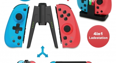 EAXUS® 2er Set Joy Con Controller Nintendo Switch mit Joycon Ladestation für 39,99€ inkl. Versand!
