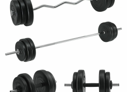 Hantelset 60kg Kurzhanteln Langhantel Krafttraining für 139,95€ inkl. Versand!